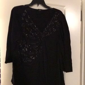 Lane Bryant 3/4 sweater with beading